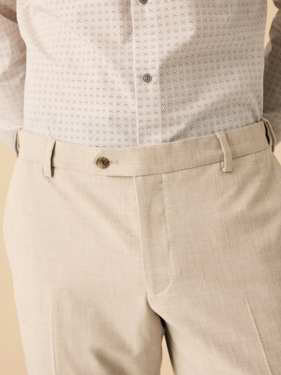 Stone Slim Fit Motionflex Stretch Suit Trousers