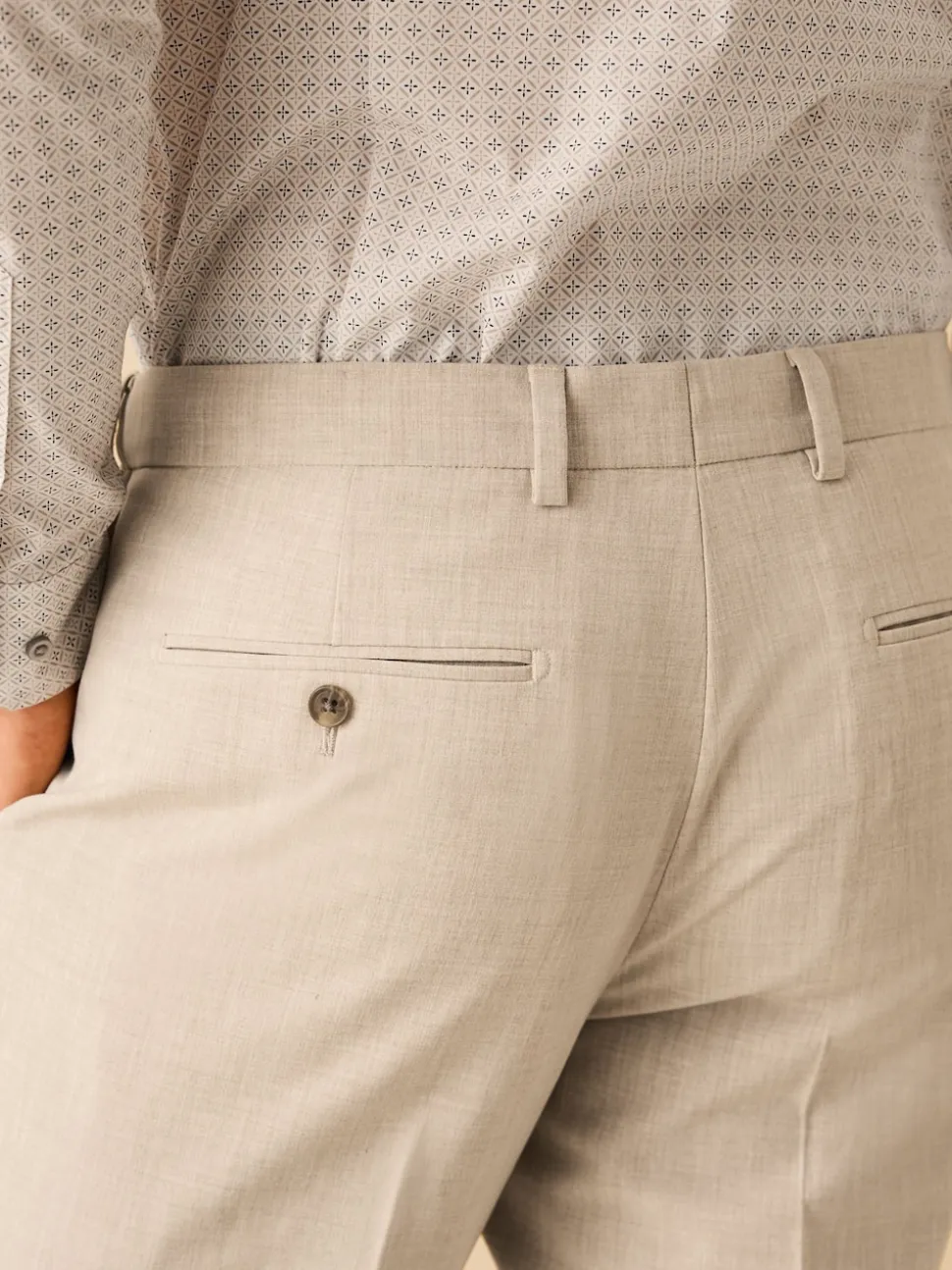 Stone Slim Fit Motionflex Stretch Suit Trousers