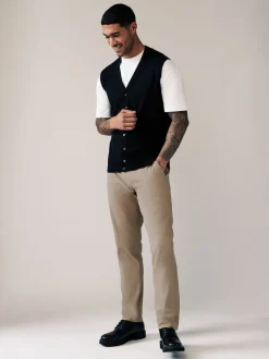 Stone Slim Fit Stretch Chinos Trousers