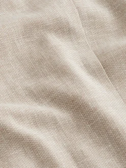 Stone Slim Fit Textured Linen Blend Blazer