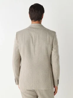 Stone Slim Fit Wool Blend Donegal Suit Jacket