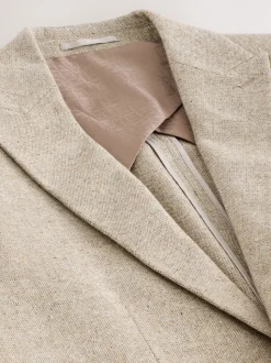 Stone Slim Fit Wool Blend Donegal Suit Jacket