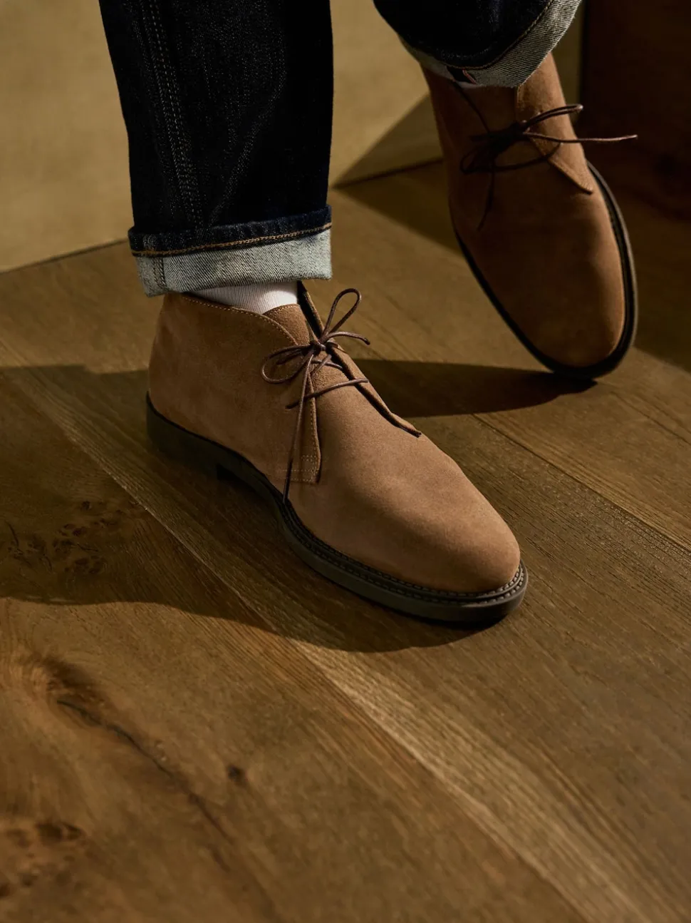 Stone Smart Suede Chukka Boots