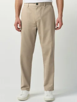 Stone Straight Fit 100% Cotton Chino Trousers