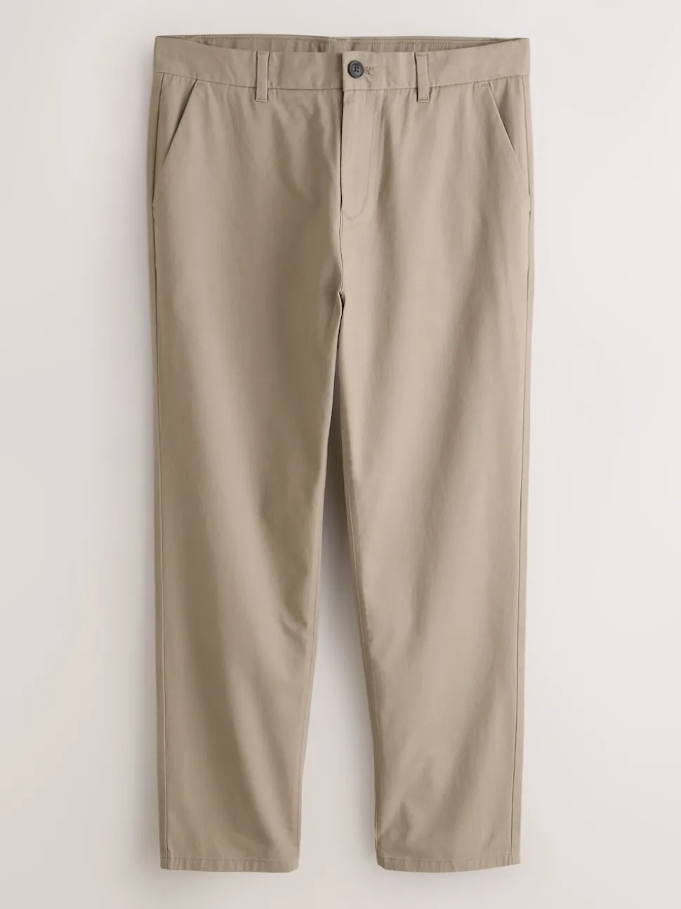 Stone Straight Fit 100% Cotton Chino Trousers