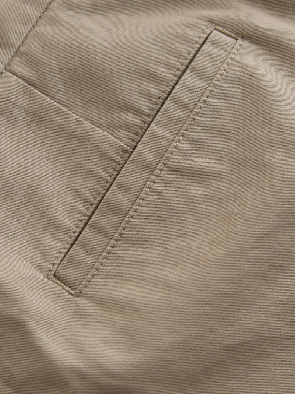 Stone Straight Fit 100% Cotton Chino Trousers