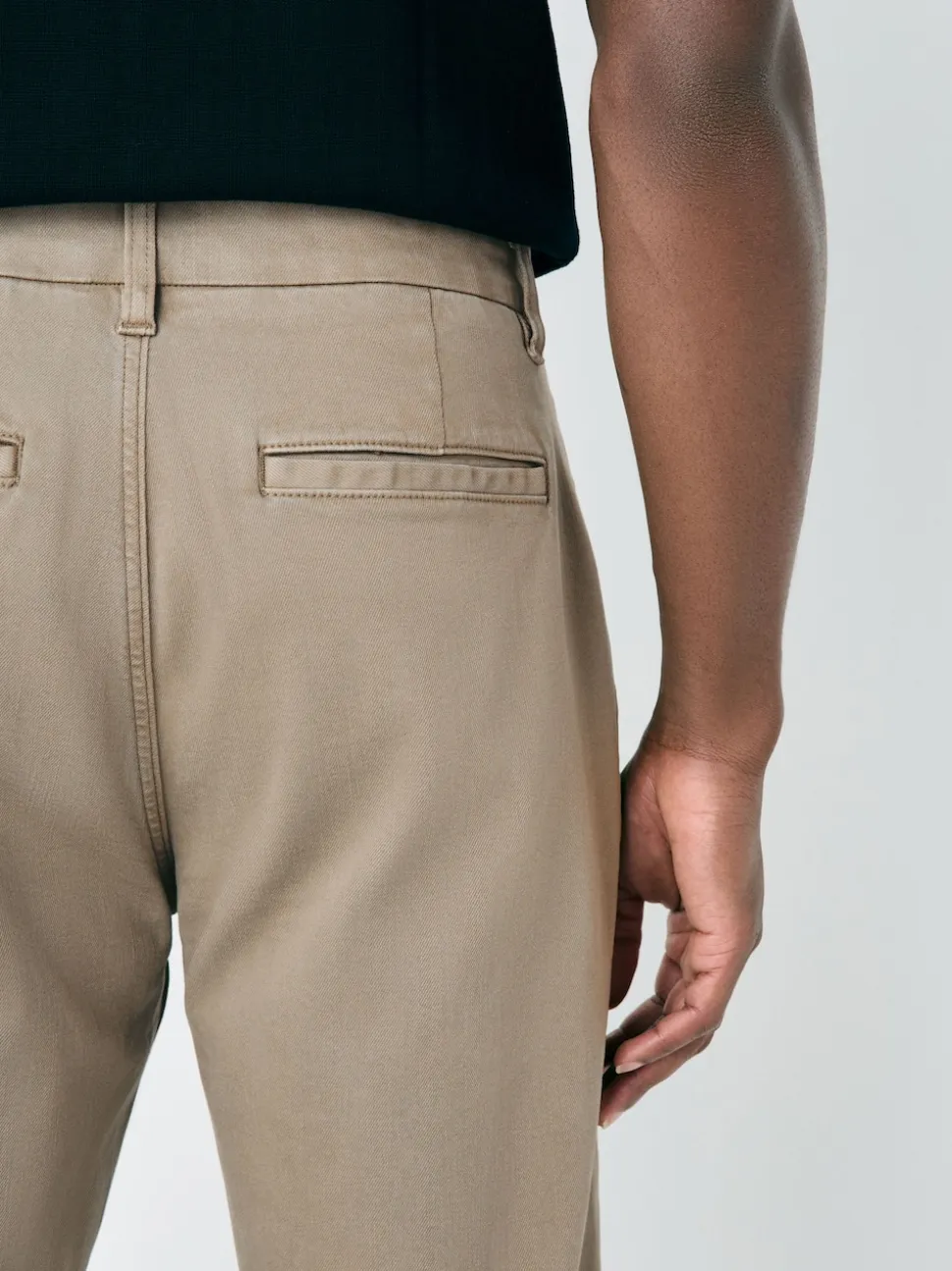 Stone Straight Fit Motionflex Chino Trousers