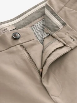 Stone Straight Fit Stretch Chinos Trousers