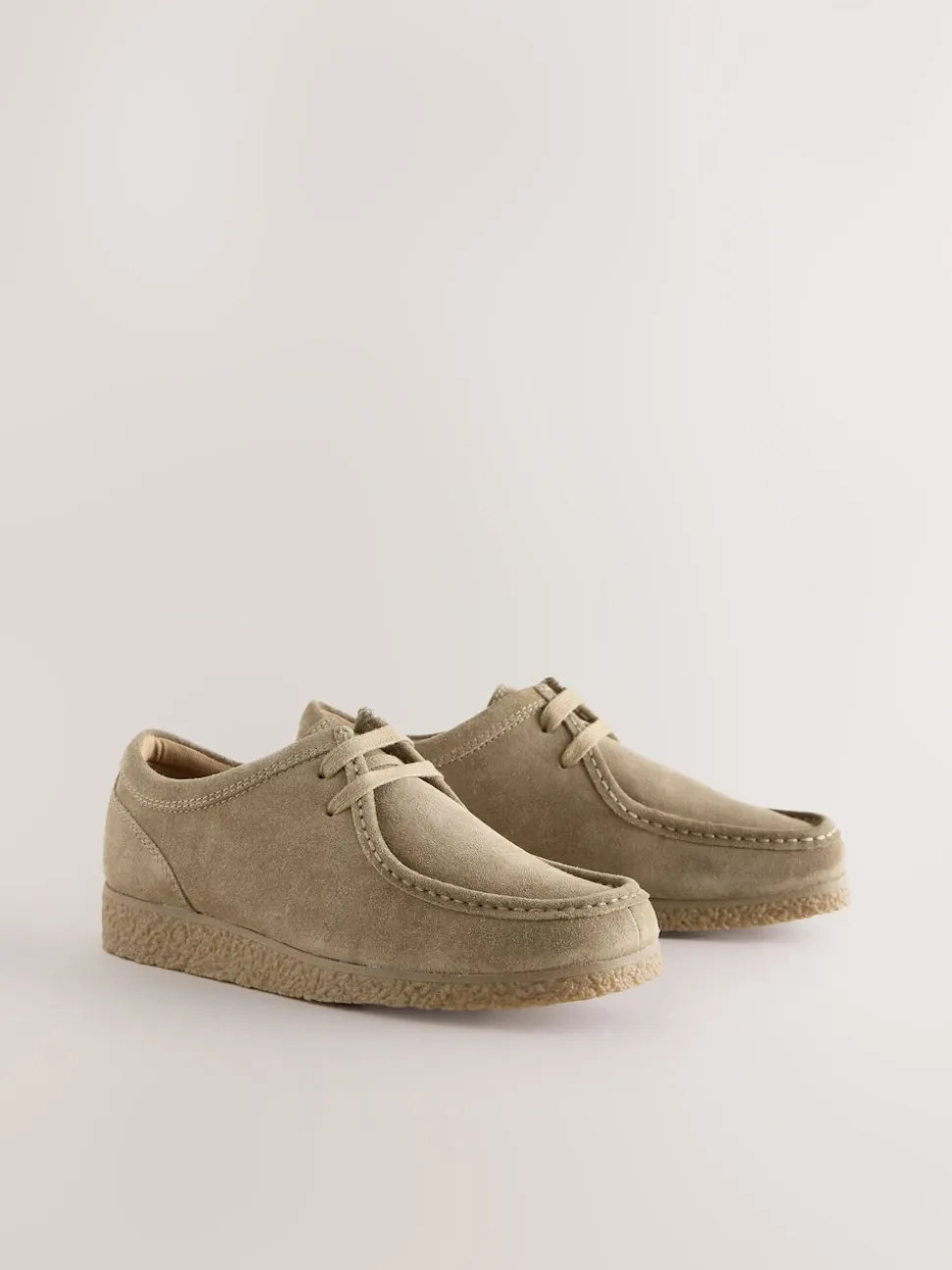 Stone Suede Apron Shoes