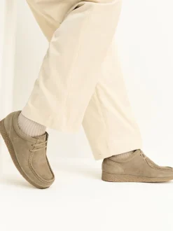 Stone Suede Apron Shoes