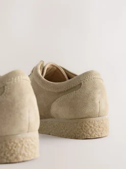 Stone Suede Apron Shoes