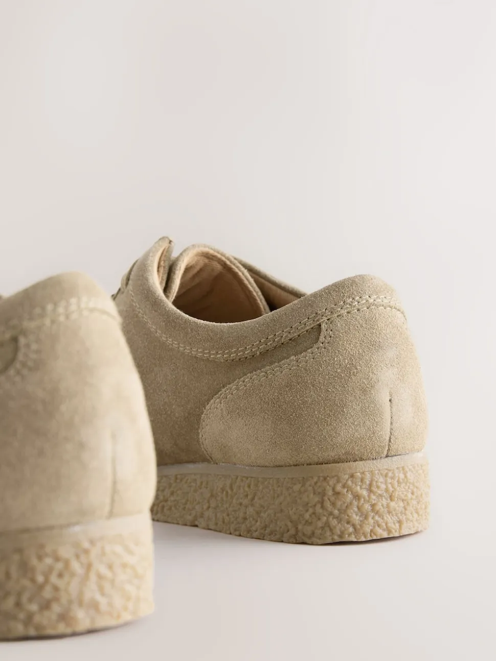 Stone Suede Apron Shoes