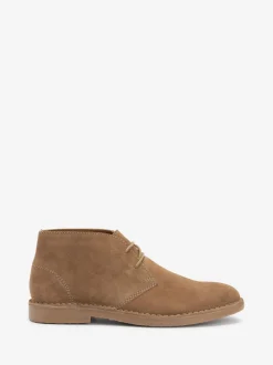 Stone Suede Desert Boots