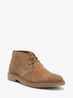 Stone Suede Desert Boots