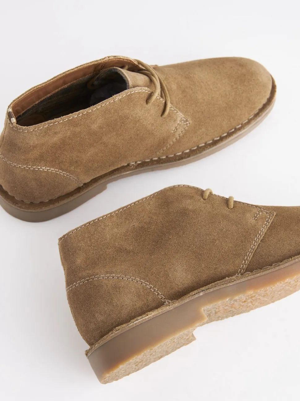 Stone Suede Desert Boots