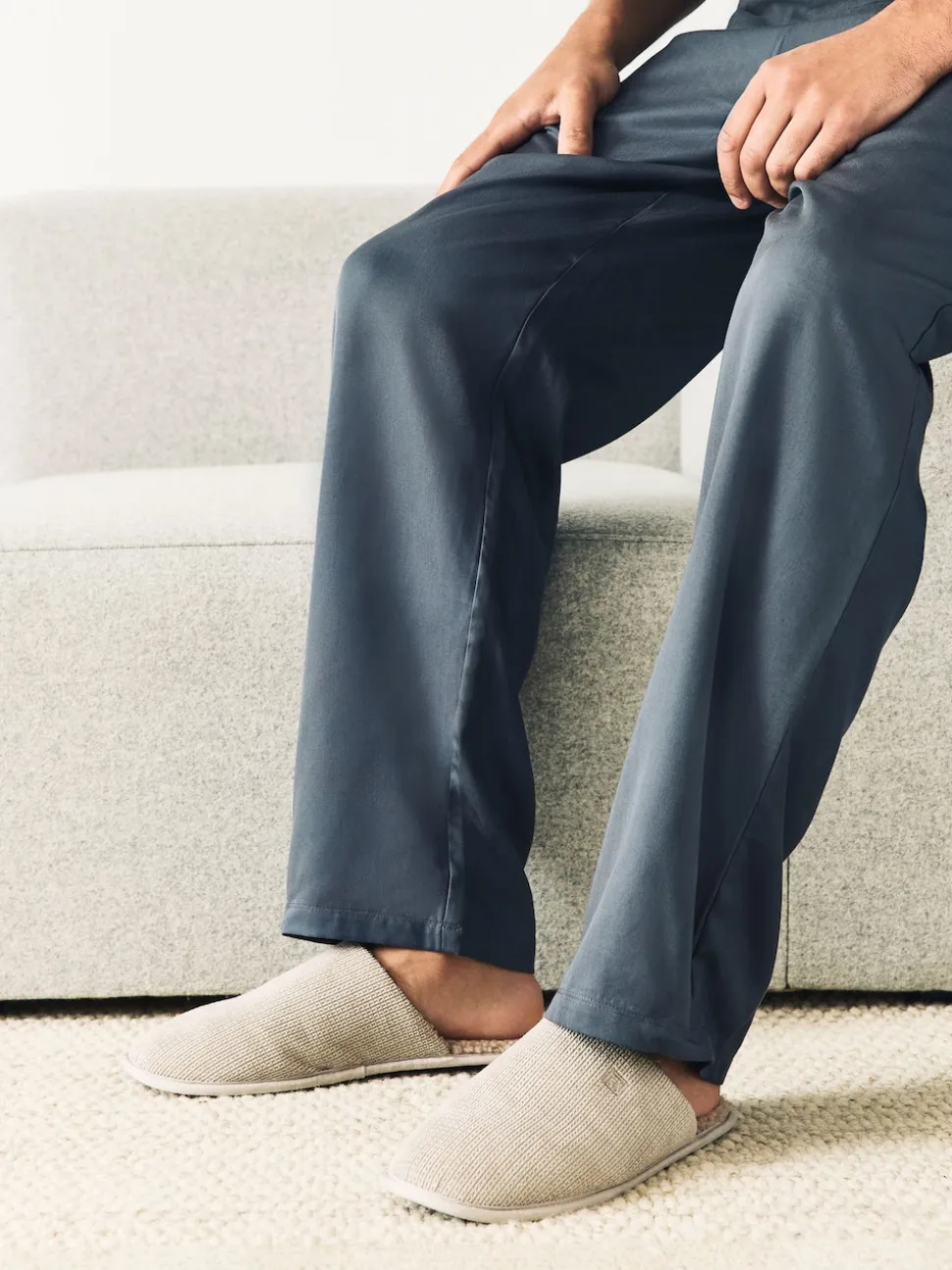 Stone Textured Mule Slippers
