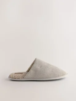 Stone Textured Mule Slippers