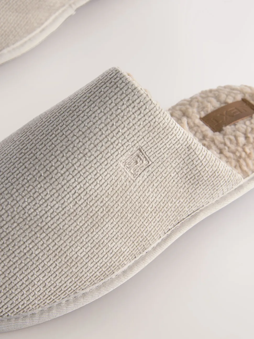 Stone Textured Mule Slippers
