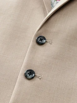 Stone Textured Suit Waistcoat
