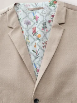 Stone Textured Suit Waistcoat