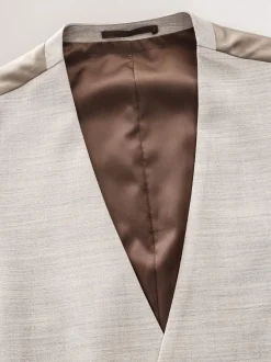 Stone Textured Suit Waistcoat