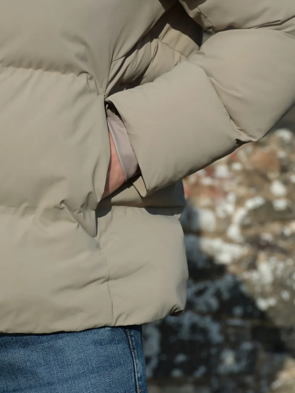 Stone ThermoGen Shower Resistant Puffer Jacket