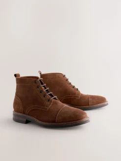 Stone Toecap Leather Boots