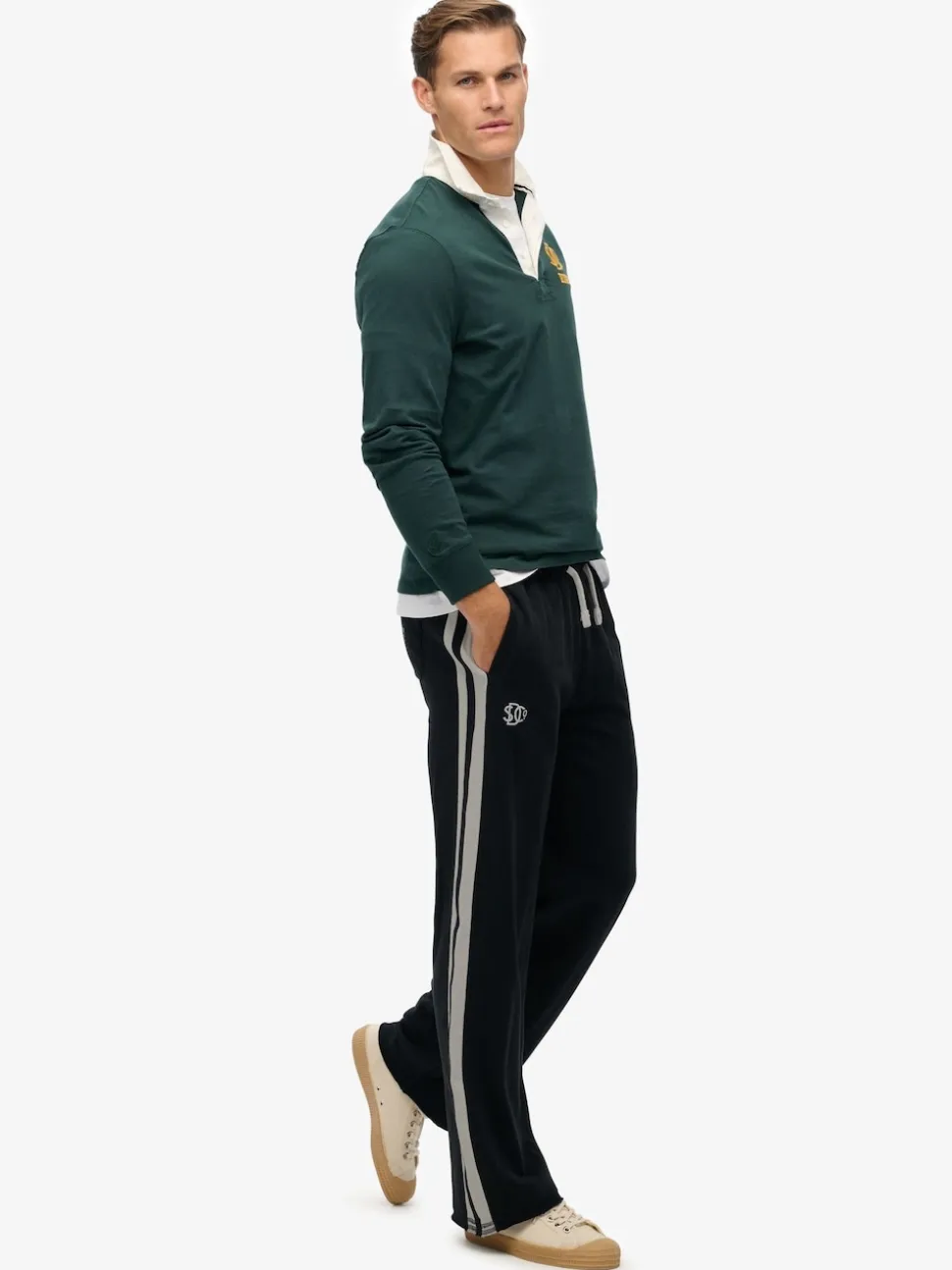 Superdry Black Athletic Fives Joggers