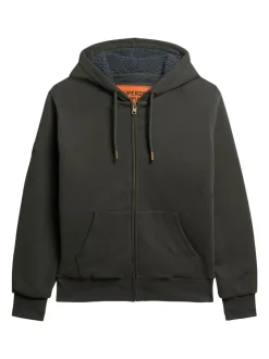 Superdry Black Borg Lined Ziphood Hoodie