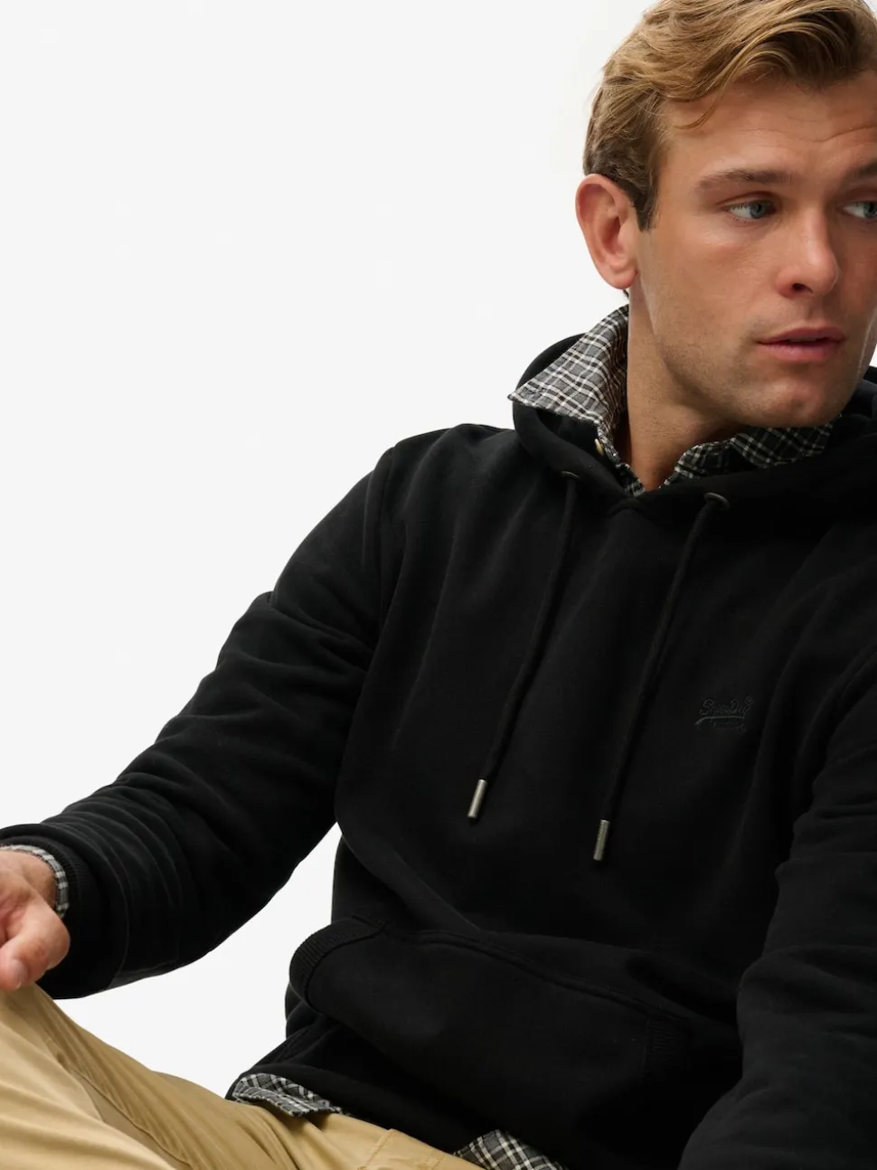 Superdry Black Essential Logo Hoodie