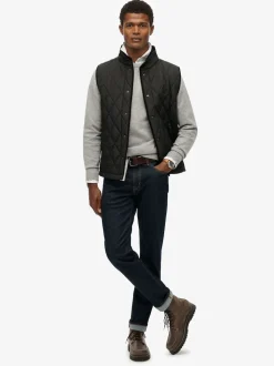 Superdry Black Quilted Estate Gilet