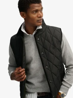 Superdry Black Quilted Estate Gilet