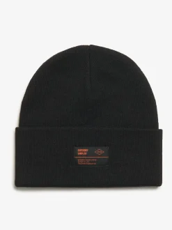 Superdry Black Surplus Knitted Beanie Hat