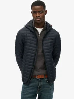Superdry Blue Hooded Fuji Lite Jacket