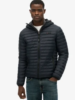 Superdry Blue Hooded Fuji Lite Jacket
