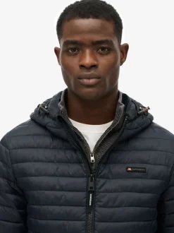 Superdry Blue Hooded Fuji Lite Jacket