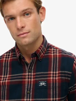 Superdry Blue Long Sleeve Cotton Lumberjack Shirt