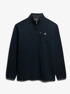 Superdry Blue Storm Fleece Half Zip Jumper