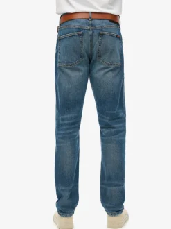 Superdry Blue Vintage Slim Straight Leg Jeans