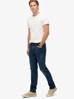 Superdry Blue Vintage Slim Straight Jeans