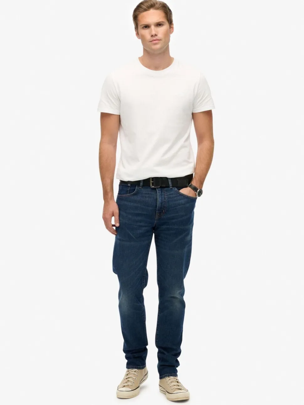 Superdry Blue Vintage Slim Straight Jeans