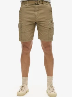 Superdry Brown Chrome Heavy Cargo 100% Cotton Shorts