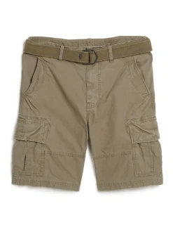 Superdry Brown Chrome Heavy Cargo 100% Cotton Shorts