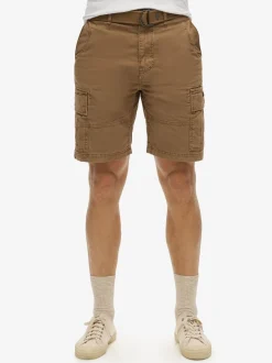 Superdry Brown Heavy Cargo 100% Cotton Shorts