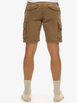 Superdry Brown Heavy Cargo 100% Cotton Shorts