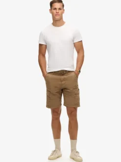 Superdry Brown Heavy Cargo 100% Cotton Shorts