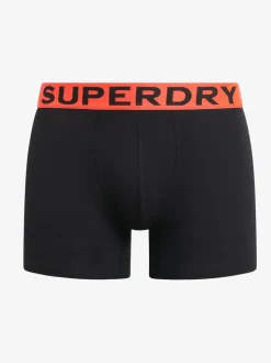 Superdry Chrome Black Boxers Triple Pack