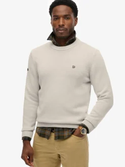Superdry Cream Cotton Jumper