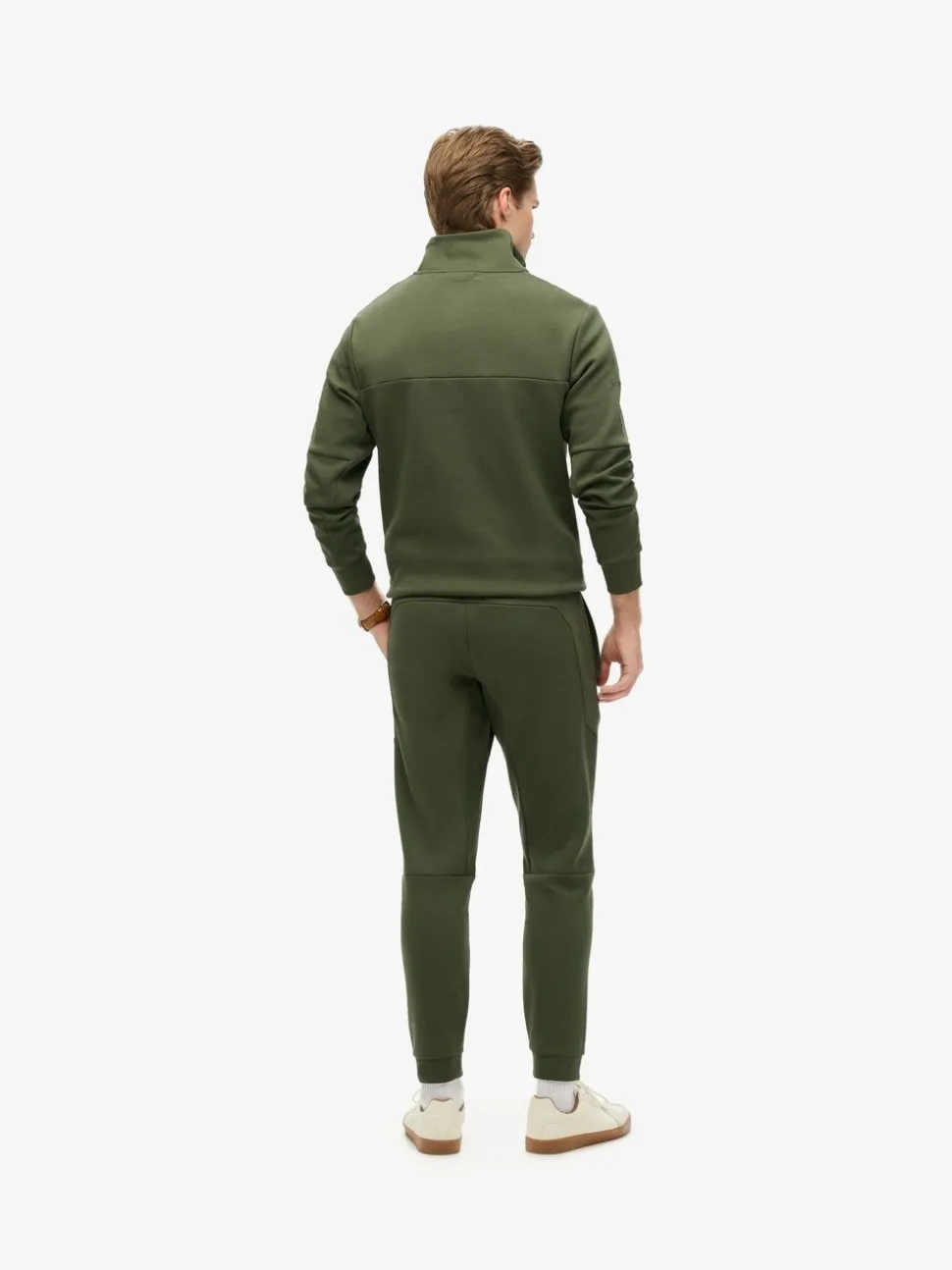 Superdry Dark Moss Green Tech Tapered Joggers