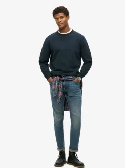 Superdry Eclipse Navy Essential Logo Crew Sweatshirt